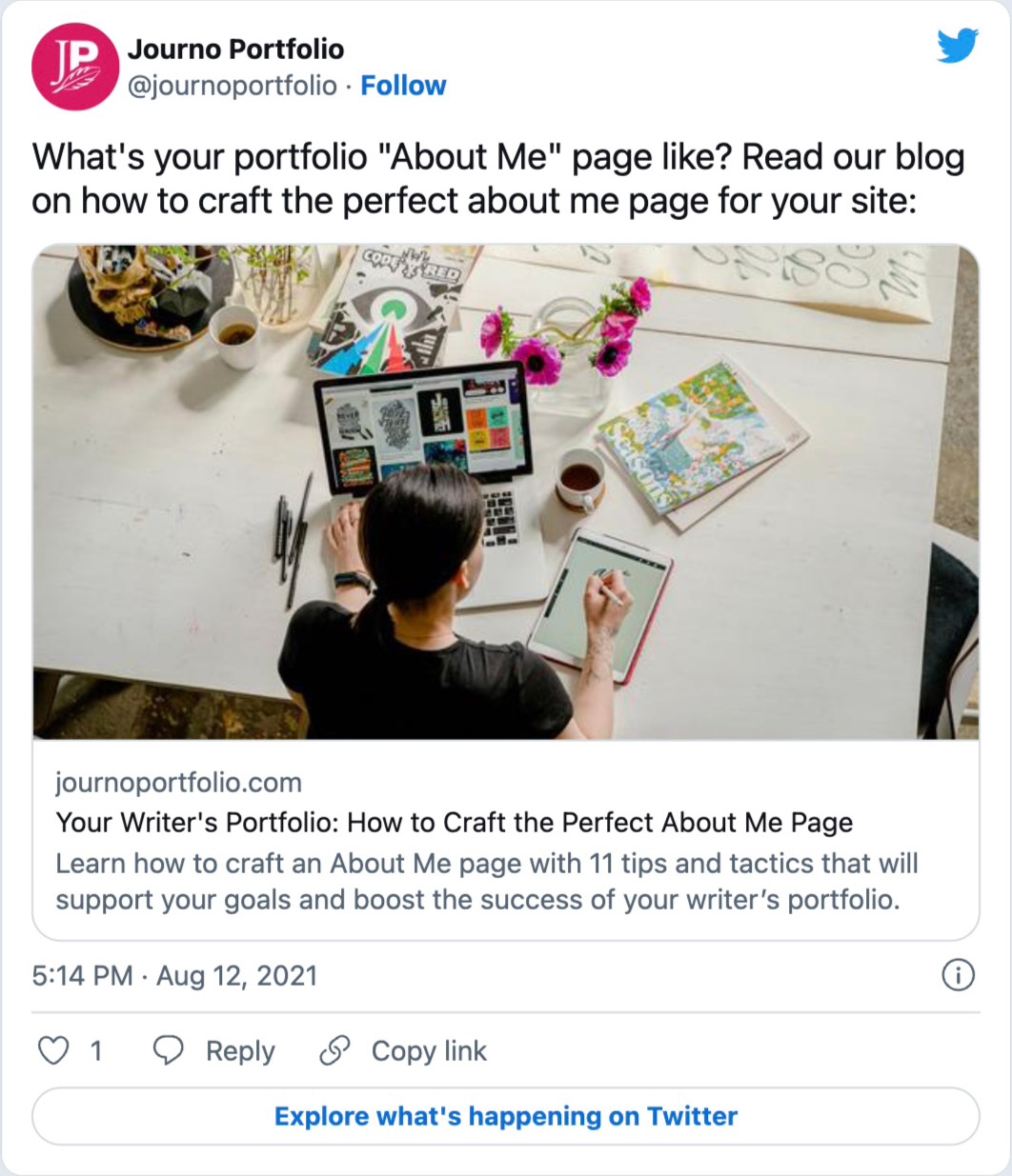 Embed Twitter post on your Portfolio