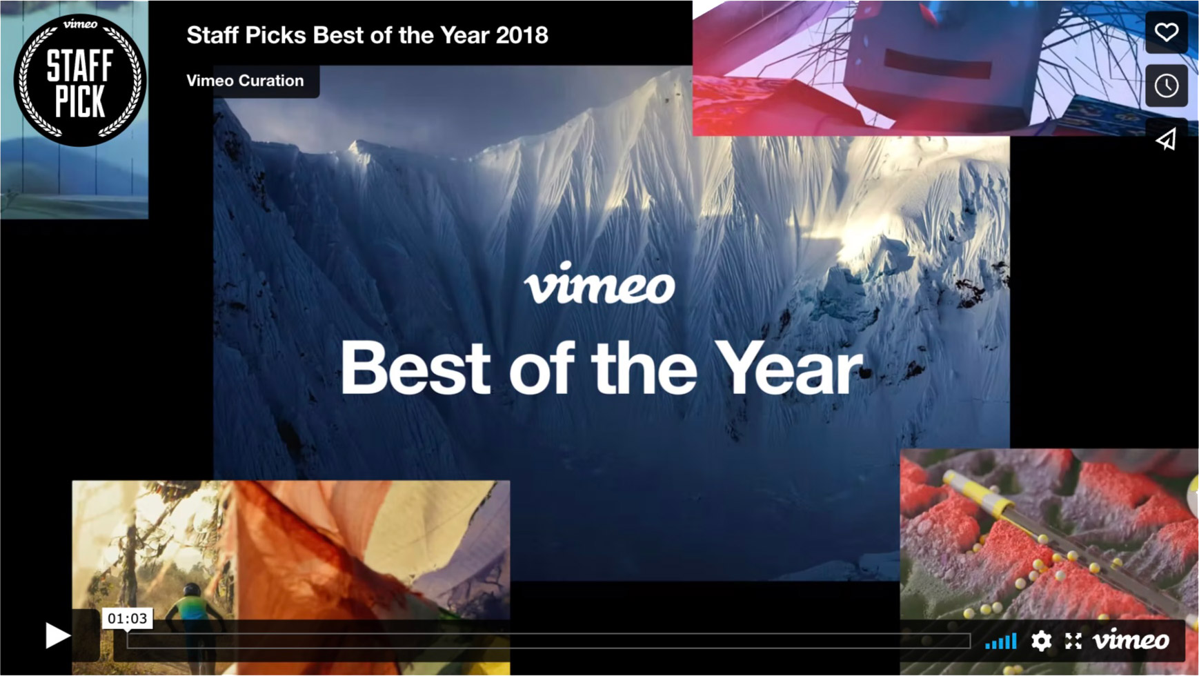 Embed Vimeo video on your Portfolio